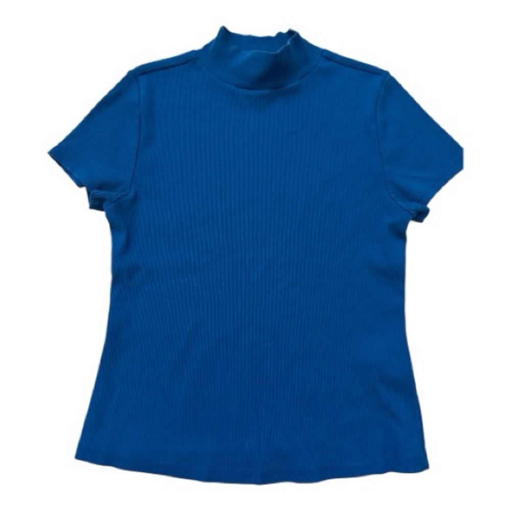Anthropologie Royal Blue Short Sleeve Top